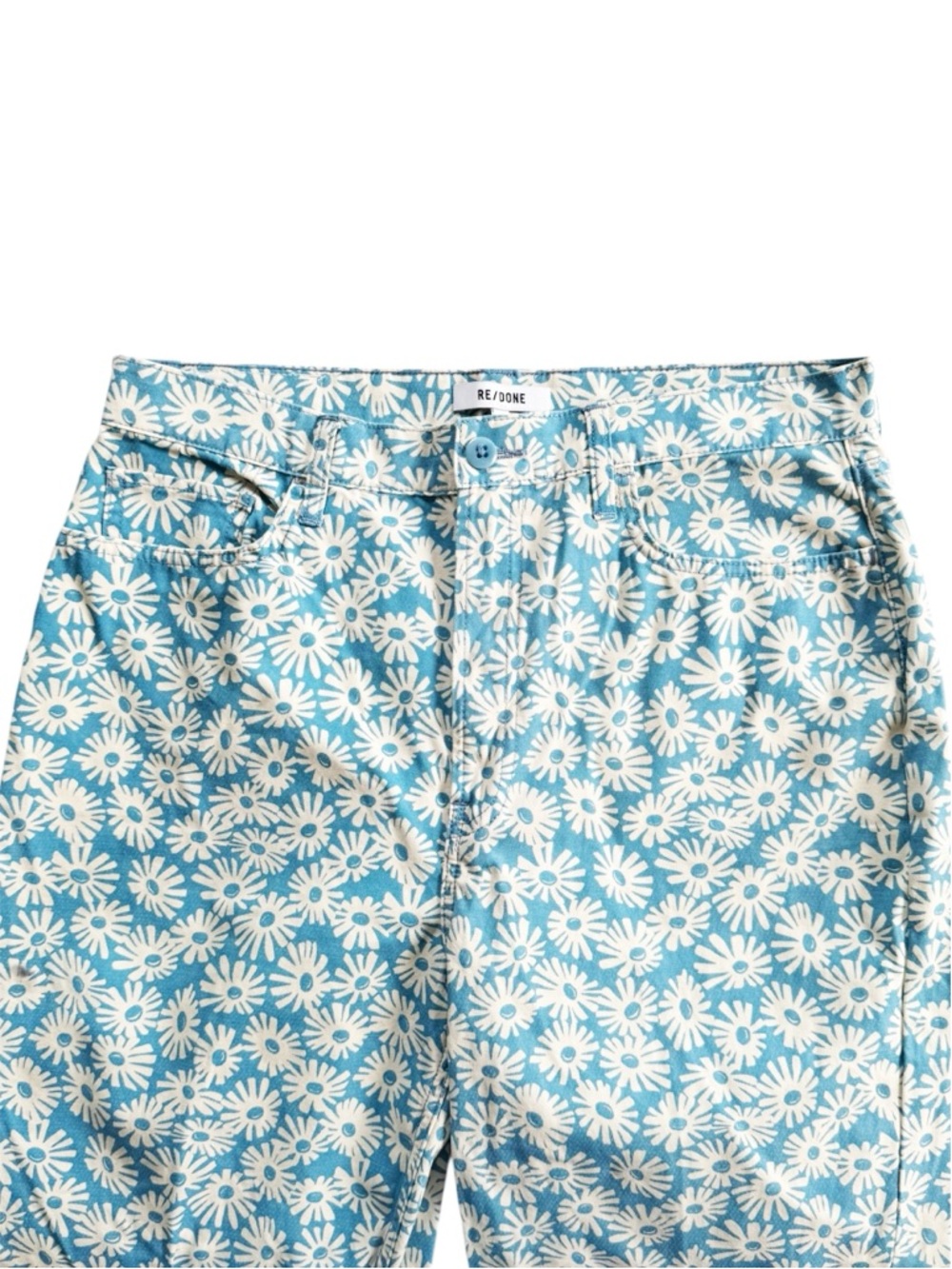 RE/DONE 70s Daisy Floral Bootcut High Rise Jeans | 31 - Picture 4 of 10